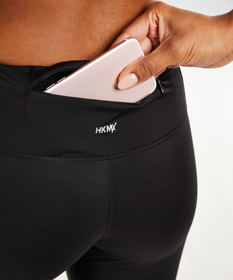 HKMX Regular Waist Sportlegging, Sort