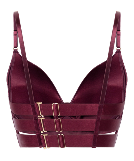 Formstøbt longline push-up-bøjle-bh Colette, Rød