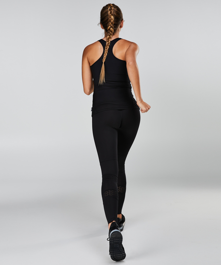 HKMX Lasercut tanktop, Sort