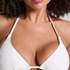 Giselle trekantsbikinitop, Hvid
