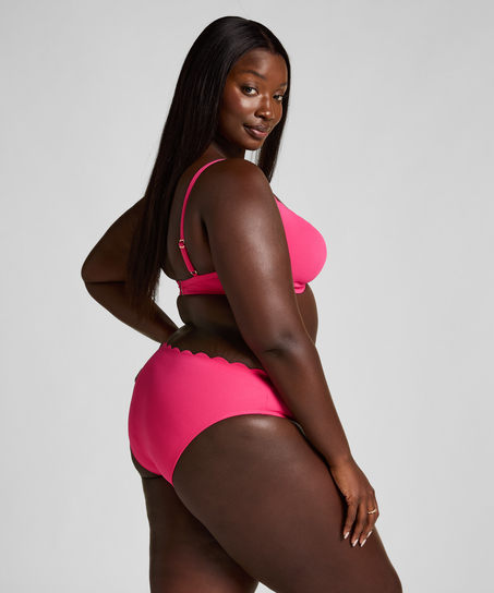 Scallop rio bikinitrusser, pink