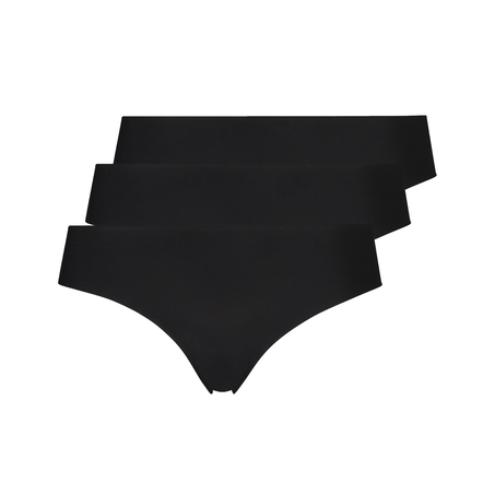 Invisible brasiliansk trusse Bomuld, Sort