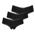 3-pak brasilianske trusser London, Sort