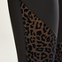 HKMX High Waisted Sportlegging Leopard Flock, Sort