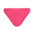 Højskåret Bikinitrusse Scallop, pink