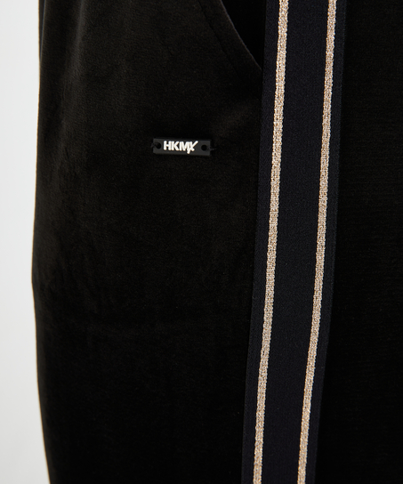 HKMX Sportsbukser Velour, sort