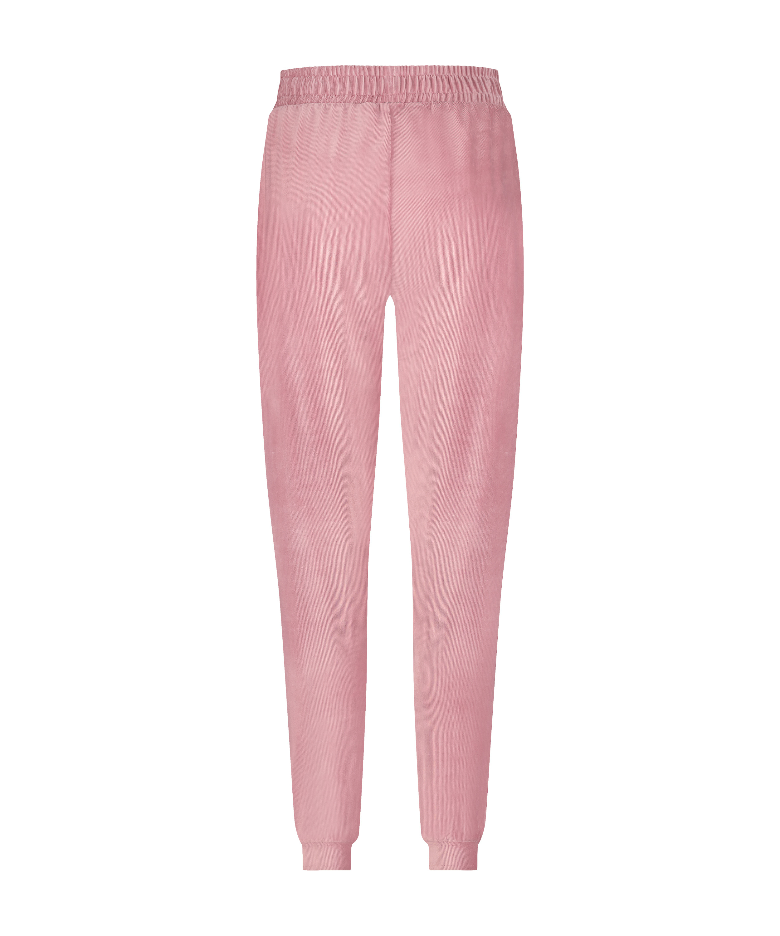 Joggingbukser Velour Rib, pink, main
