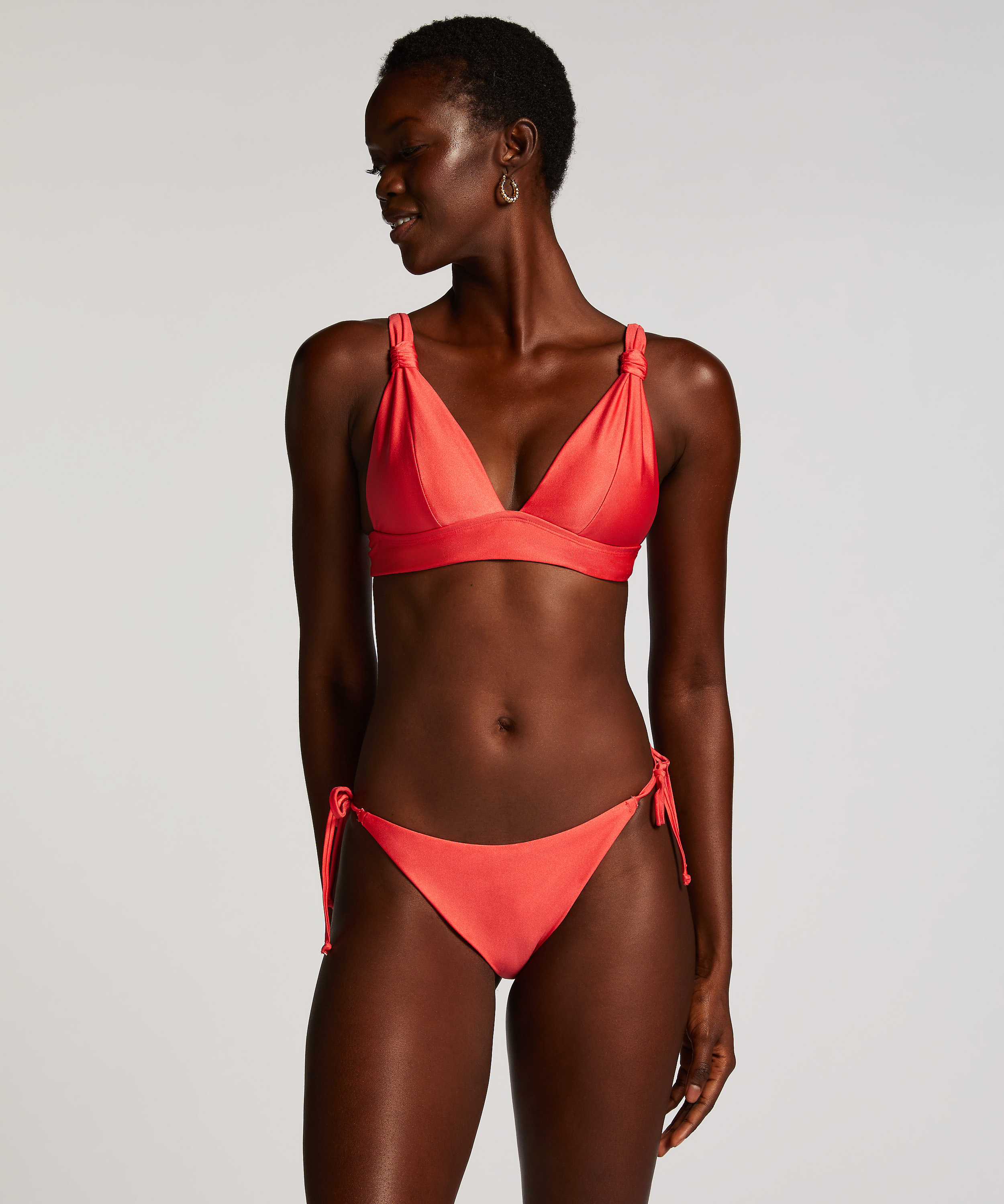 Triangle-bikinitop Luxe, rød, main