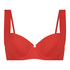 Formstøbt bøjle-bikinitop Sardinia, rød