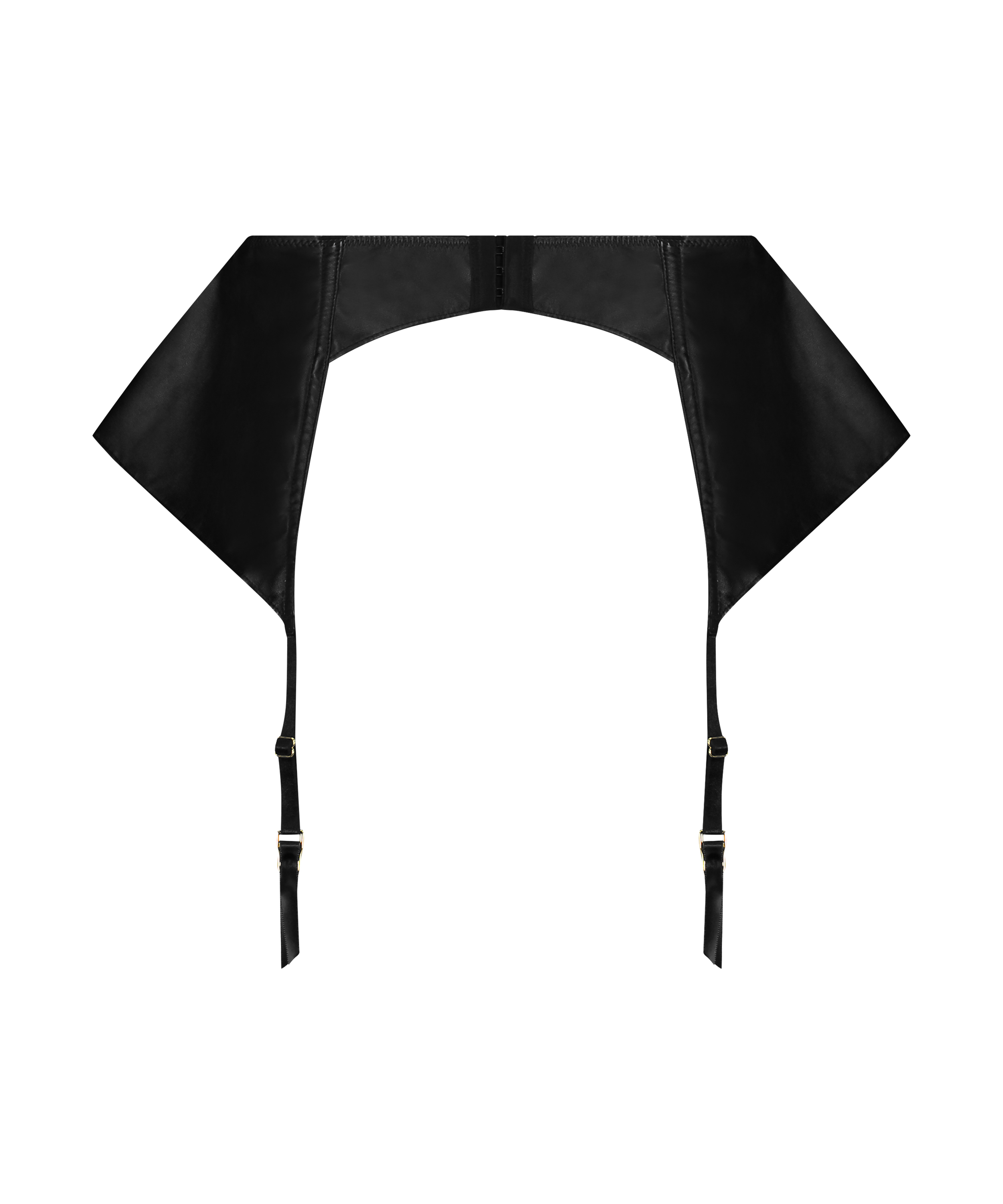 Private hofteholder læder-look, Sort, main