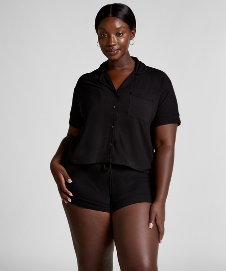 Short Jersey Rib Essential, sort