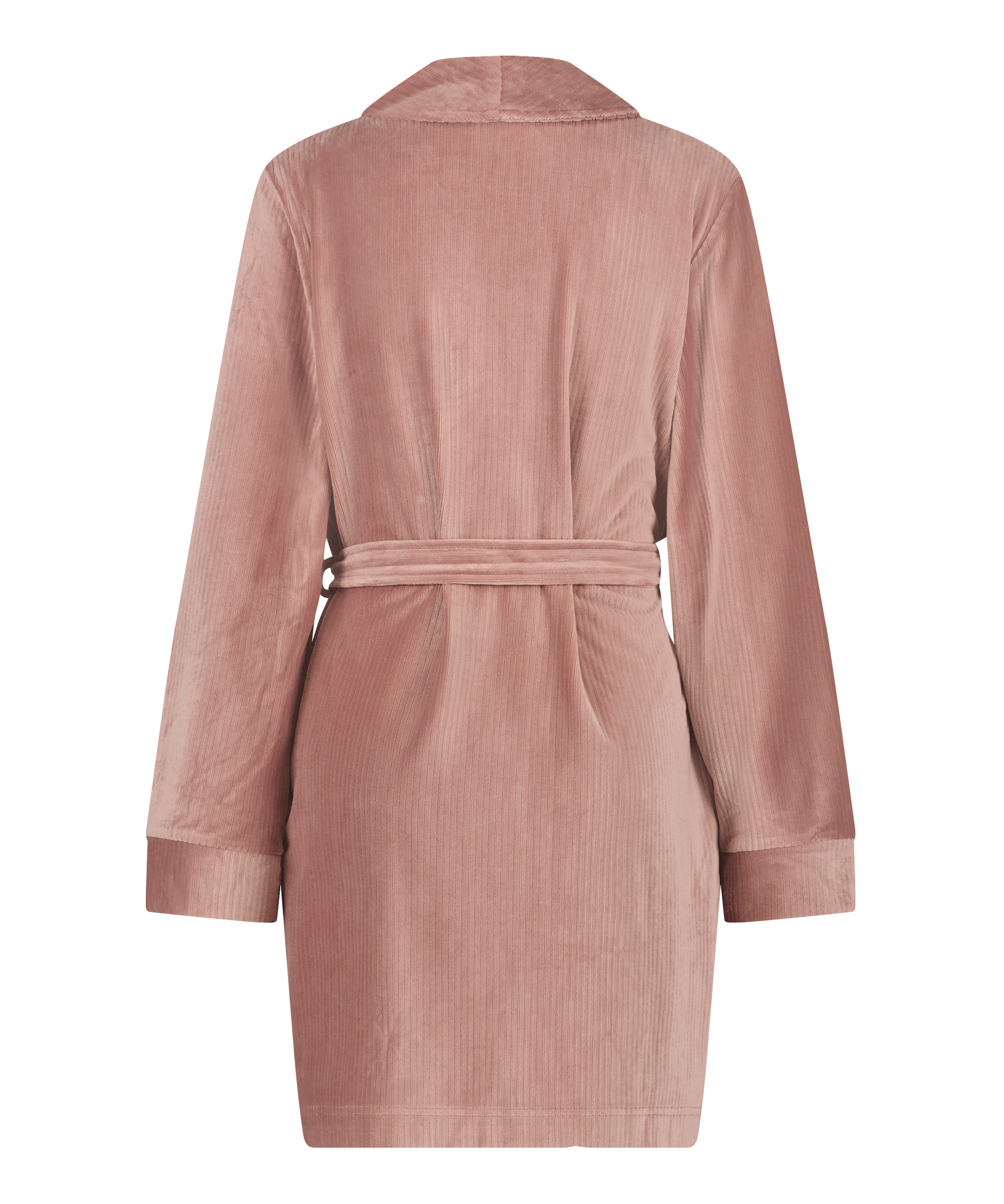 Velvet badekåbe, Lyserød, main