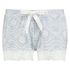 Pyjamasshorts Jersey Lace, Bl&aring;