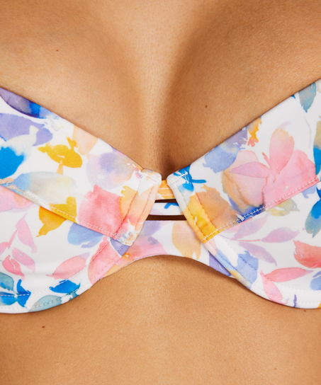 Formst&oslash;bt bikinitop med b&oslash;jle Palma, Hvid