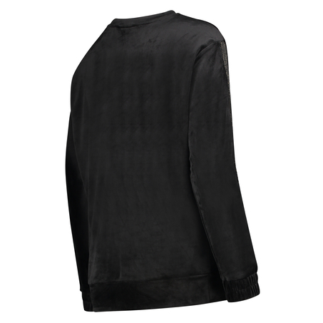 Graviditetstop Velour Shimmer, Sort