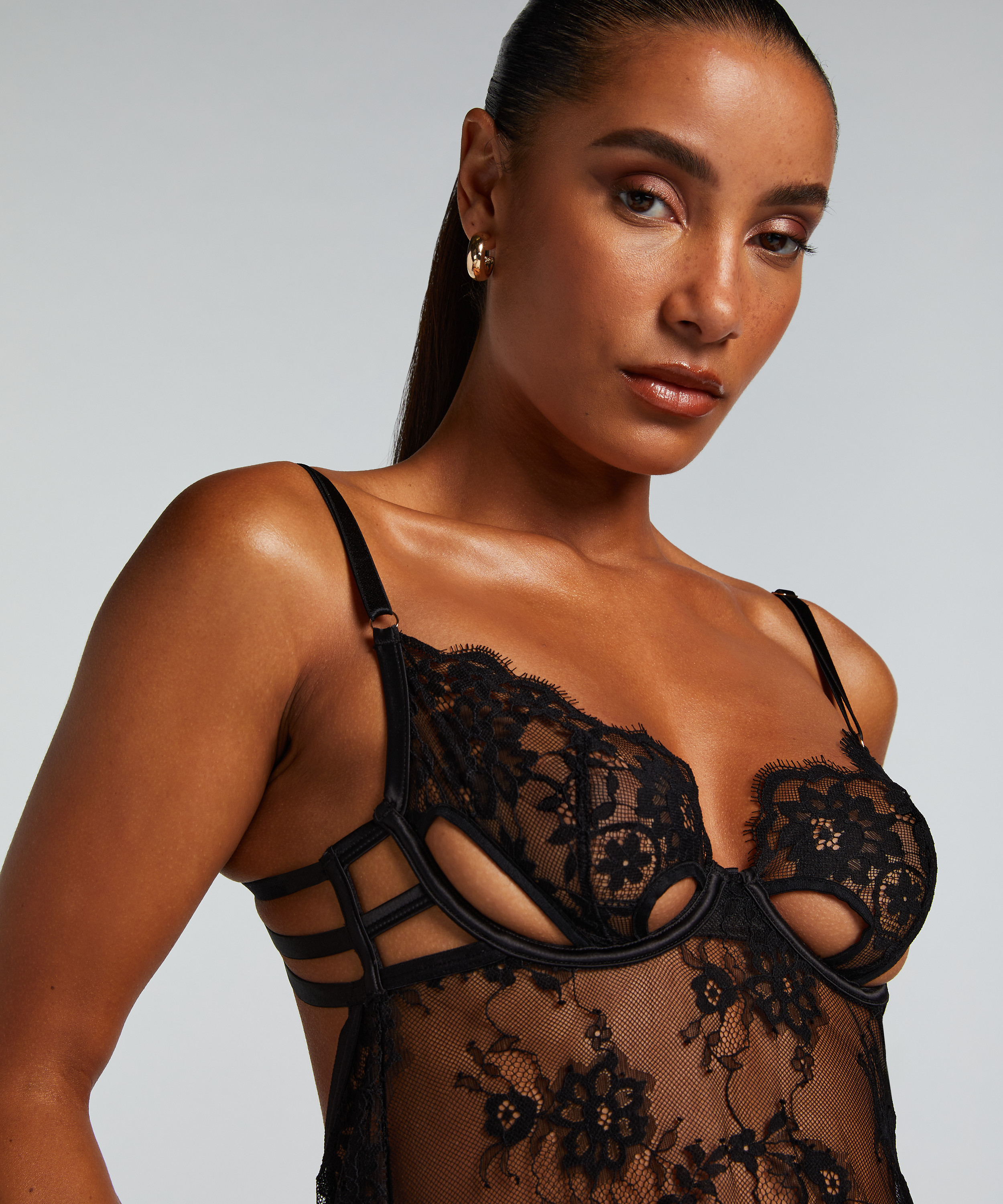 Slipkjole Mya, Sort, main