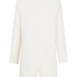 Onesie-jumpsuit short i jersey rib, Hvid