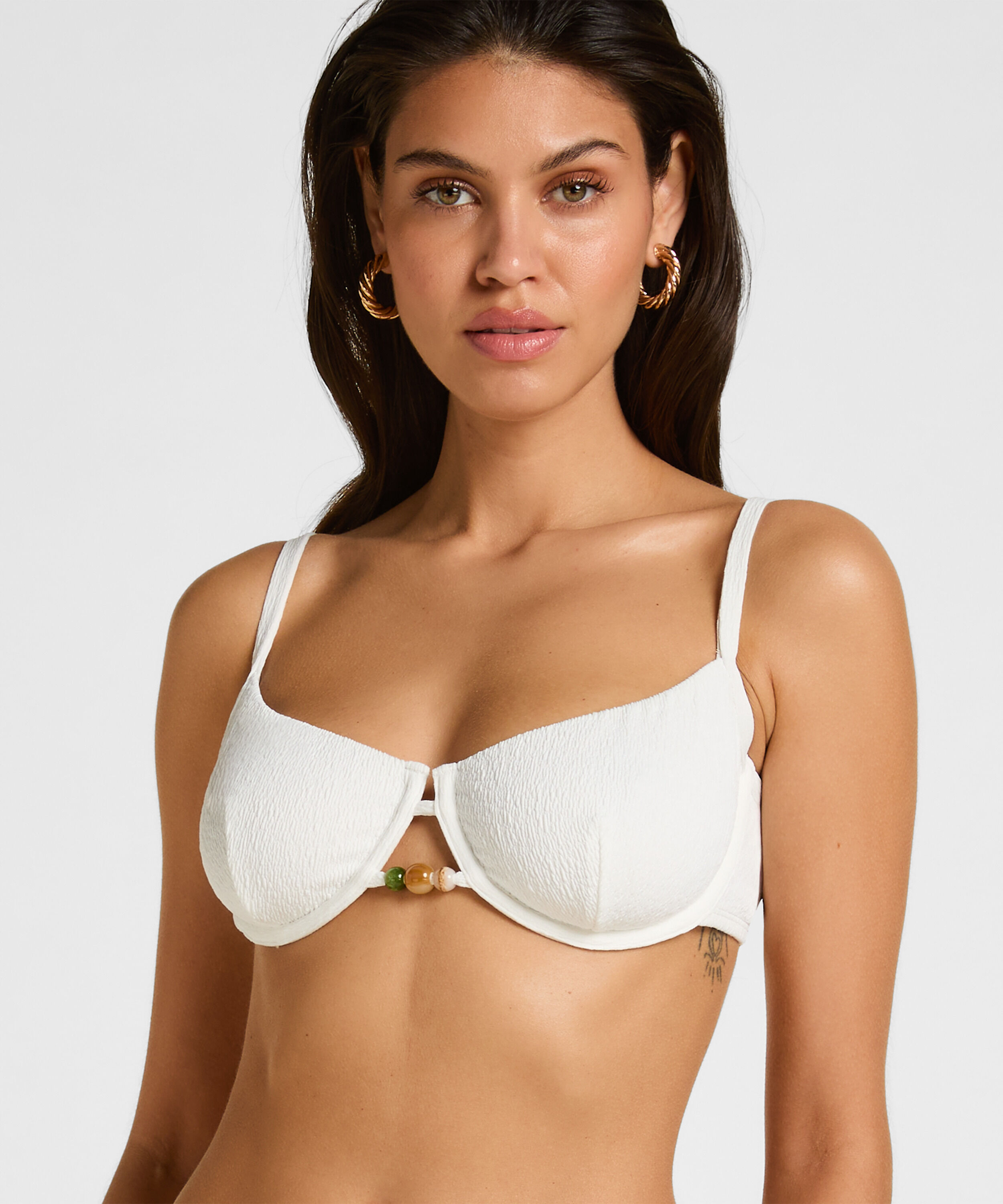Ikke-Polstret Bøjle Bikini Top Crinkle