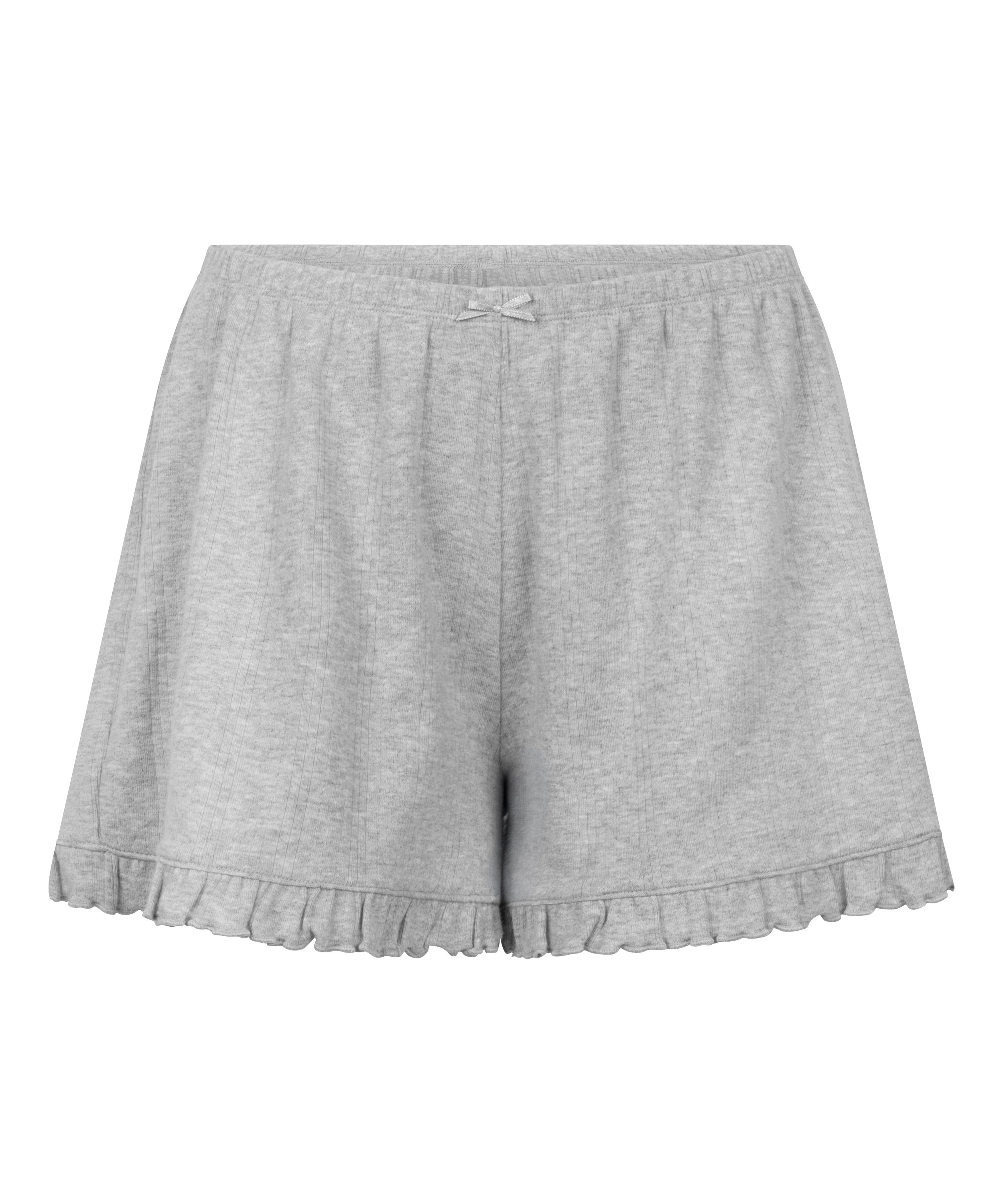 Shorts Pointelle, Grå, main