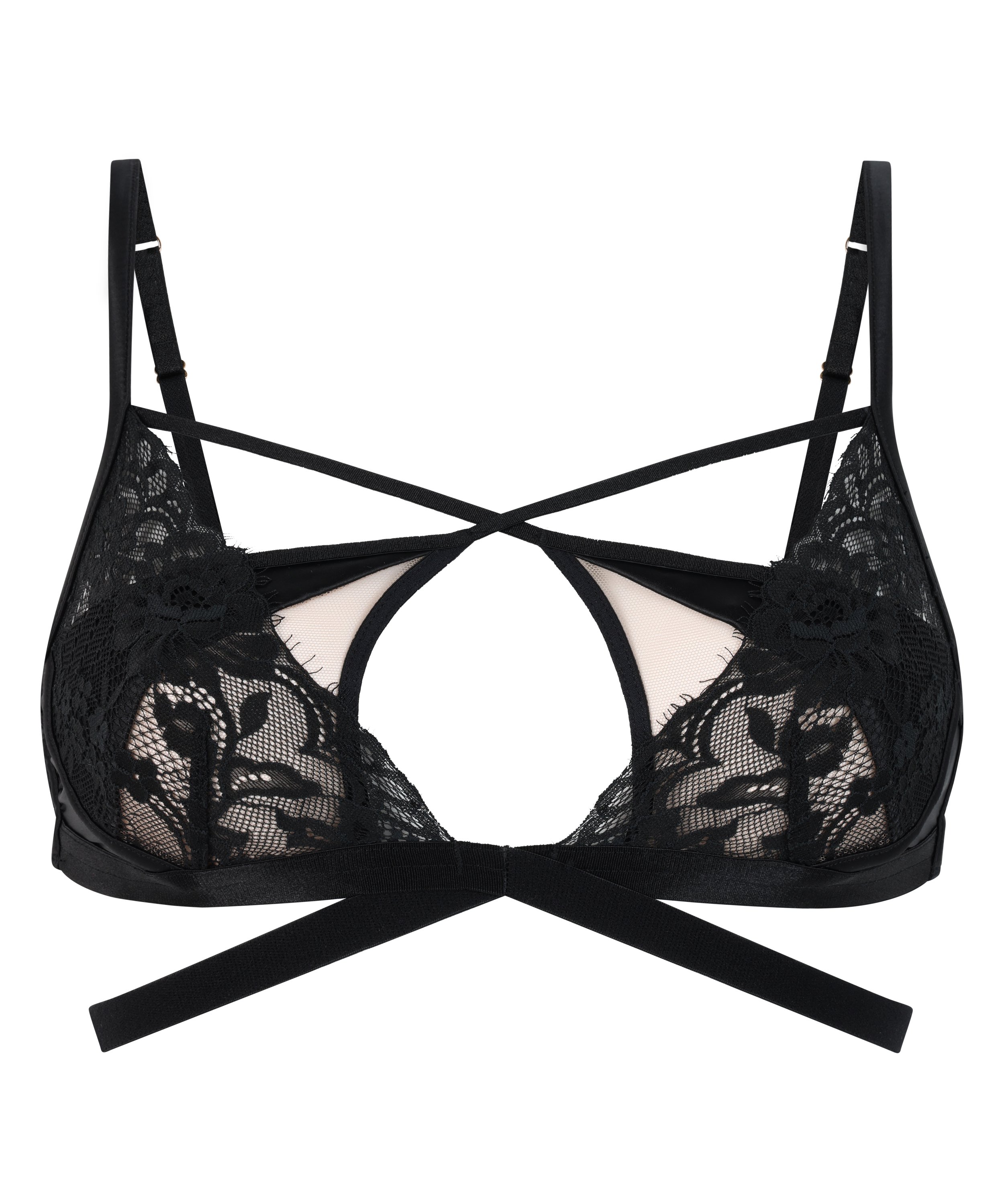 Bralette Nisha, Sort, main