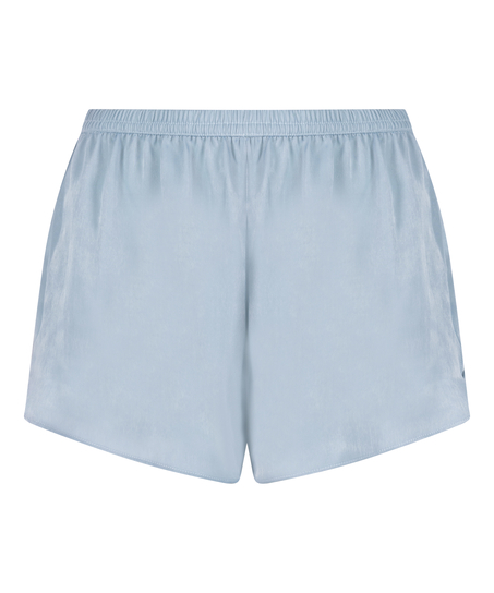 Shorts Satin Minimal, Blå