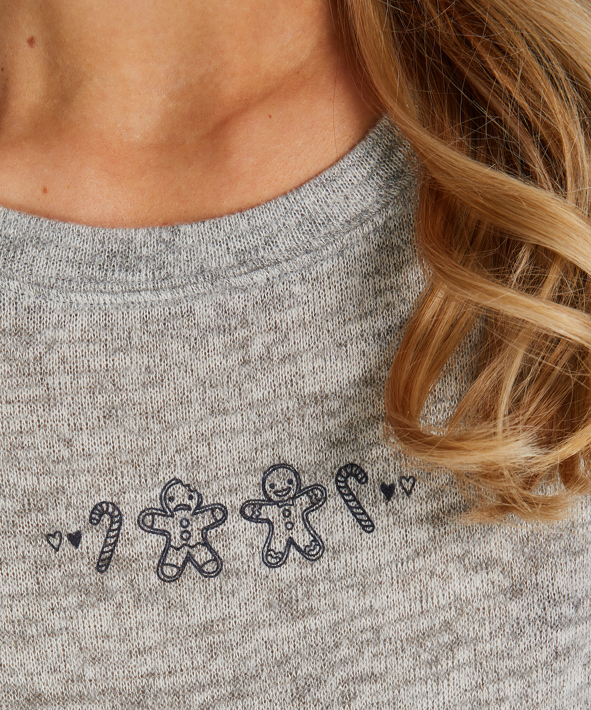 Gavesæt Lang Pyjamas Jersey, Grå, main