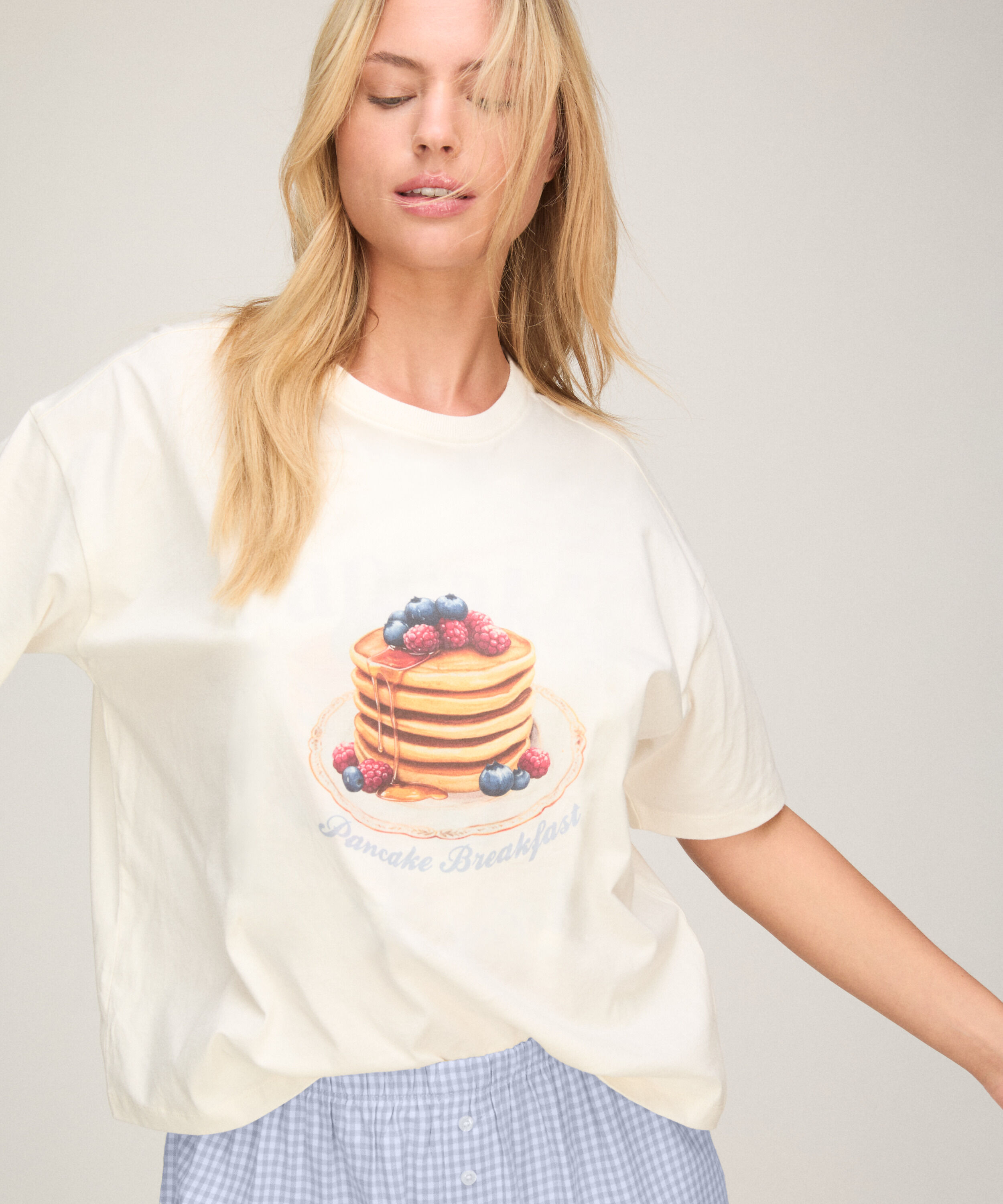 Pyjamassæt med Shorts og T-shirt