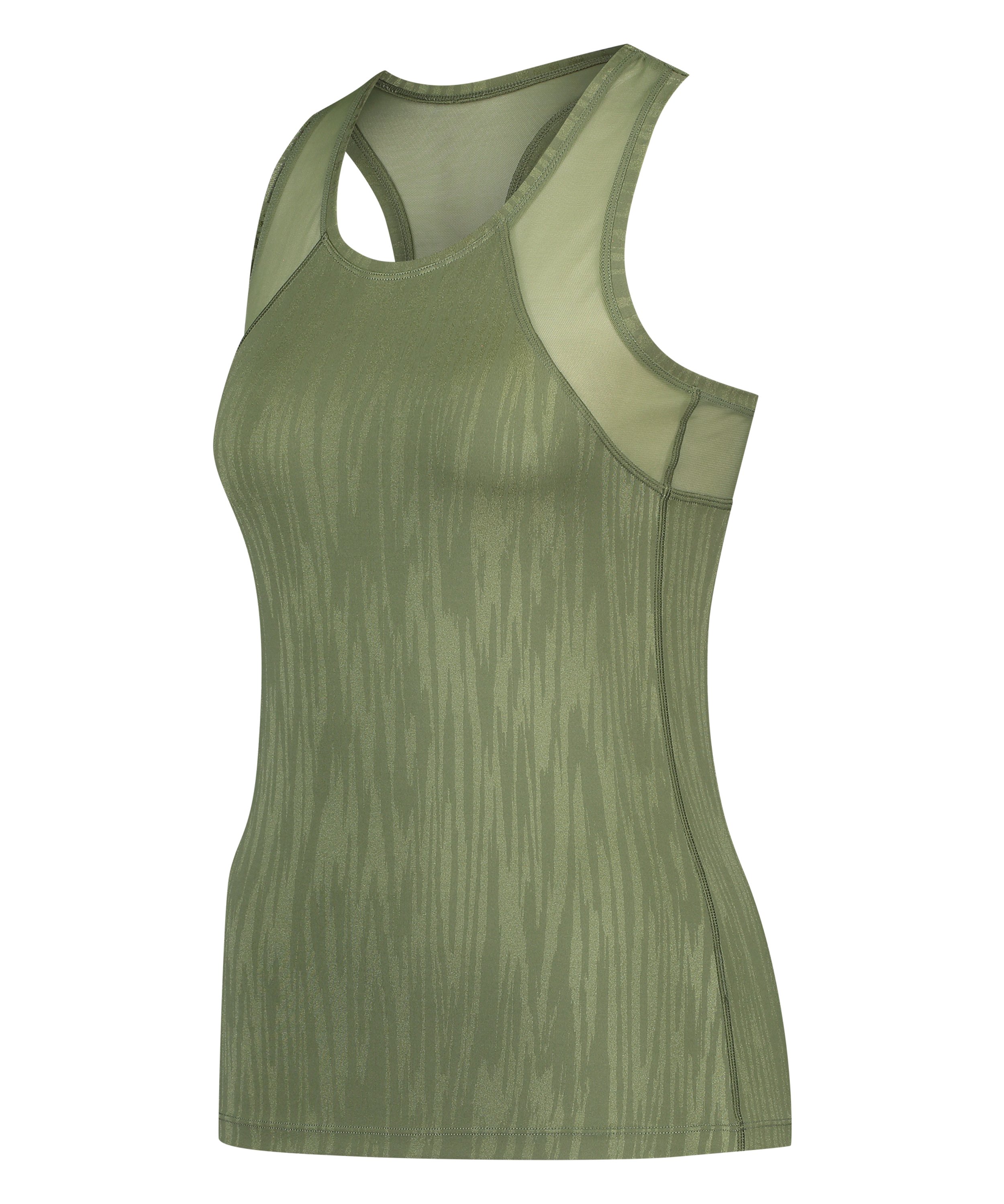 HKMX Sport slim fit tank top, Grøn, main