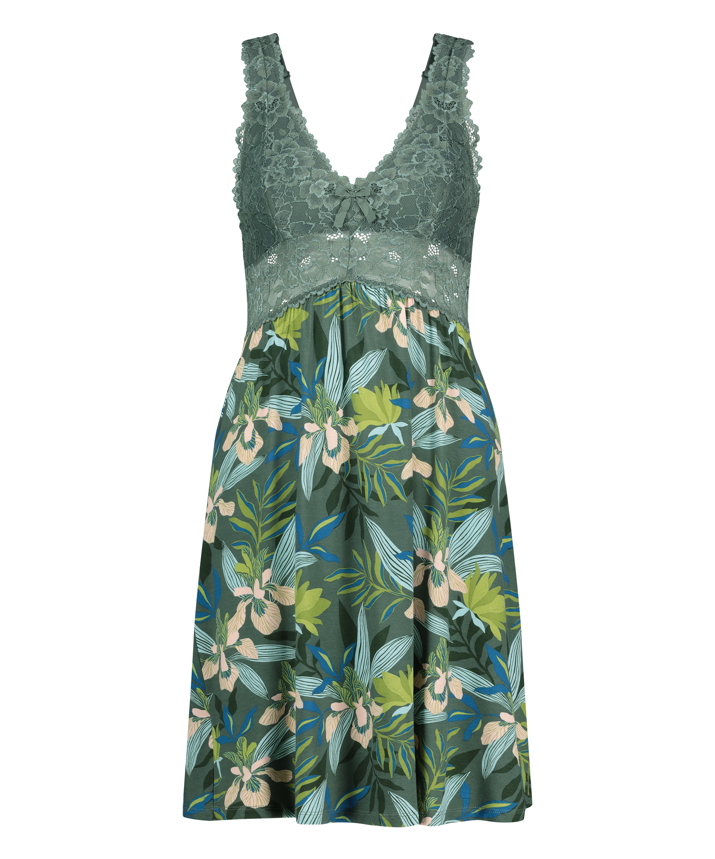 Natkjole Nora Lace, Gr&oslash;n, main