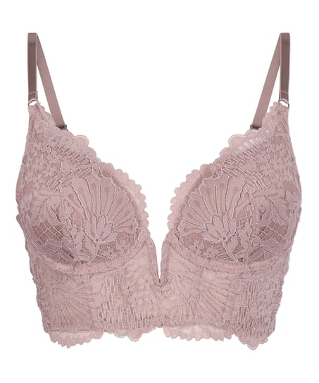 Essie formst&oslash;bt longline b&oslash;jle-bh, Lilla