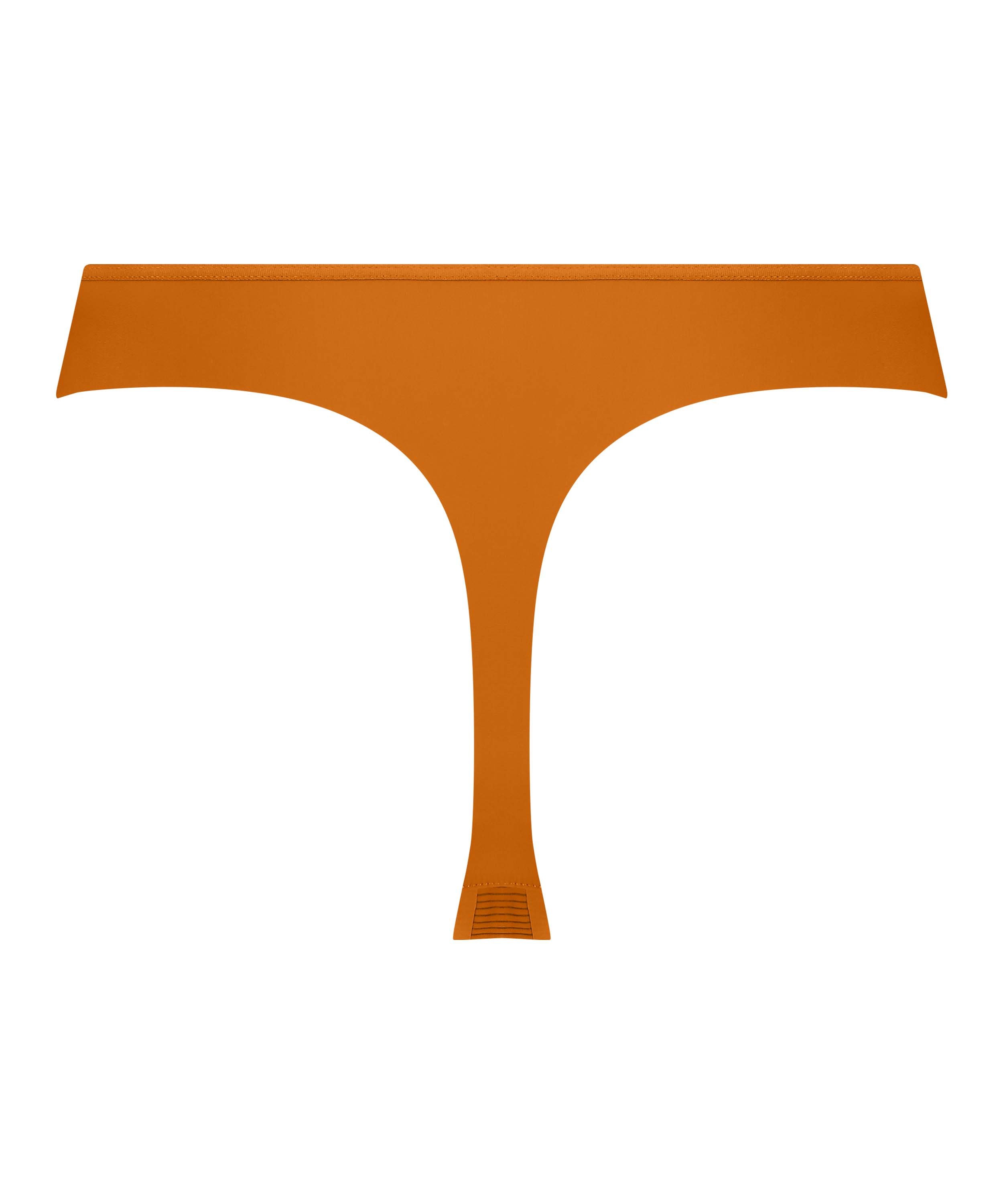 Stripe Mesh usynlig g-streng, Orange, main