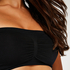 Seamless bandeau-top, Sort