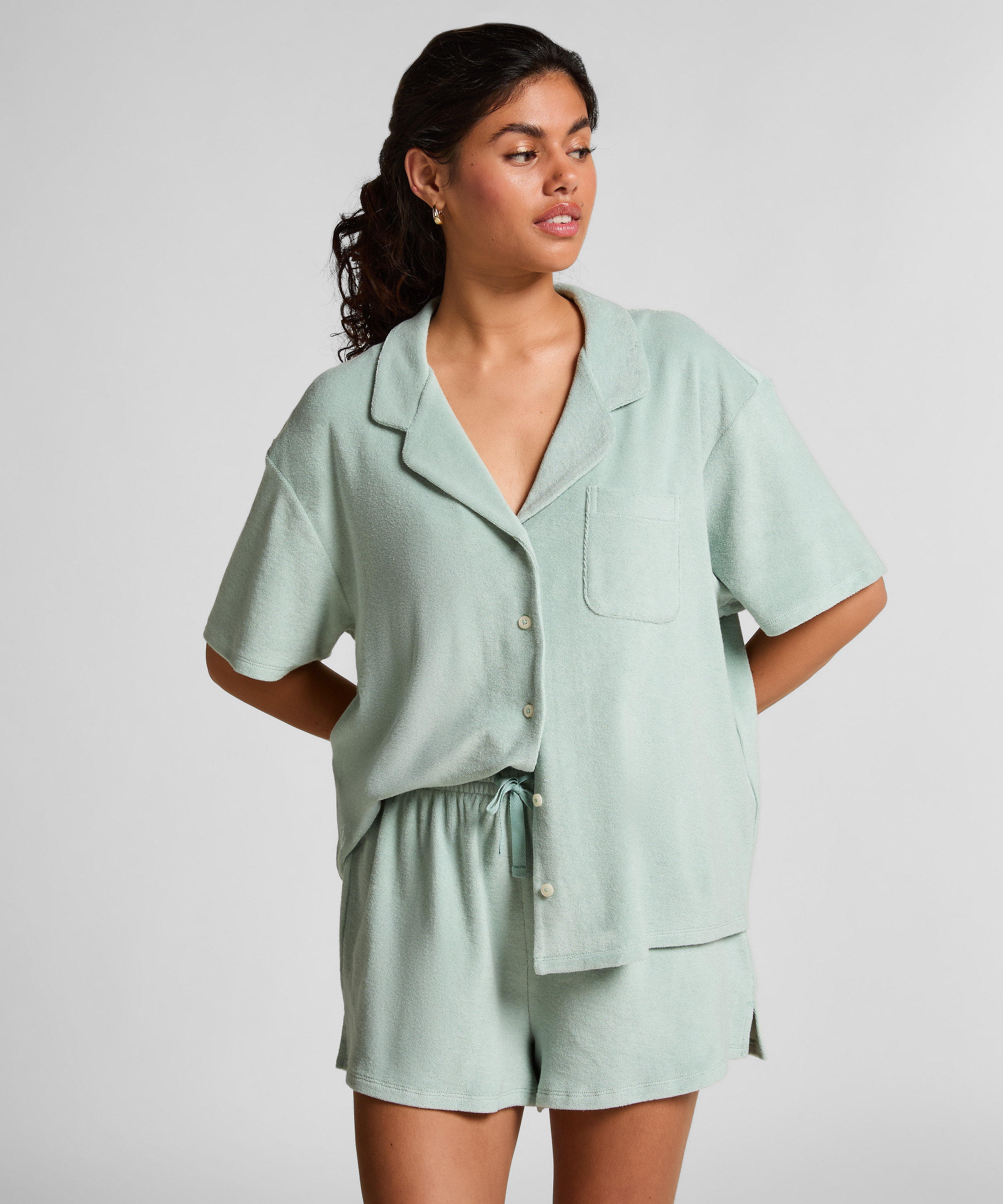 Frottéshorts, Grøn, main