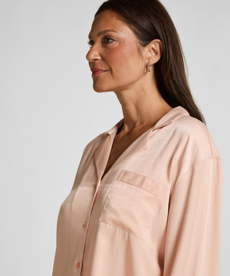 Lang&aelig;rmet satinjakke Ayla, Lyser&oslash;d