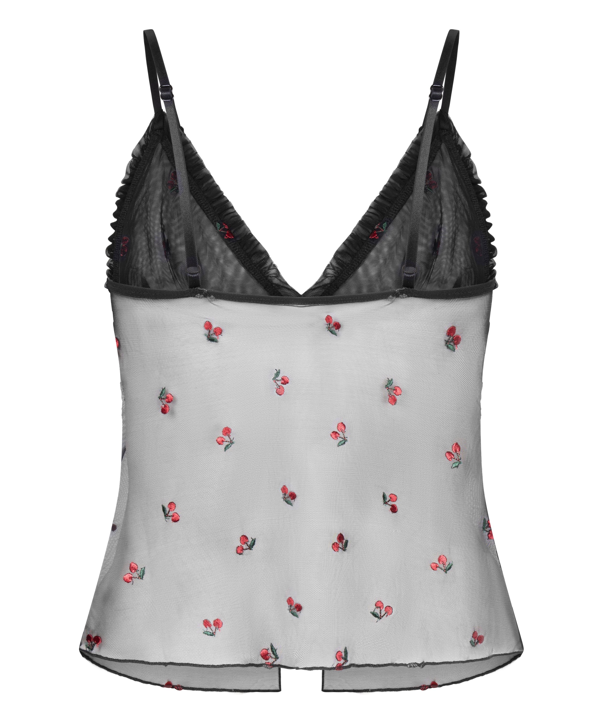 Chelsey cami i mesh, Sort, main