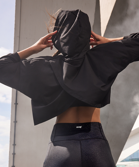 HKMX-hættetrøje Flow, Sort