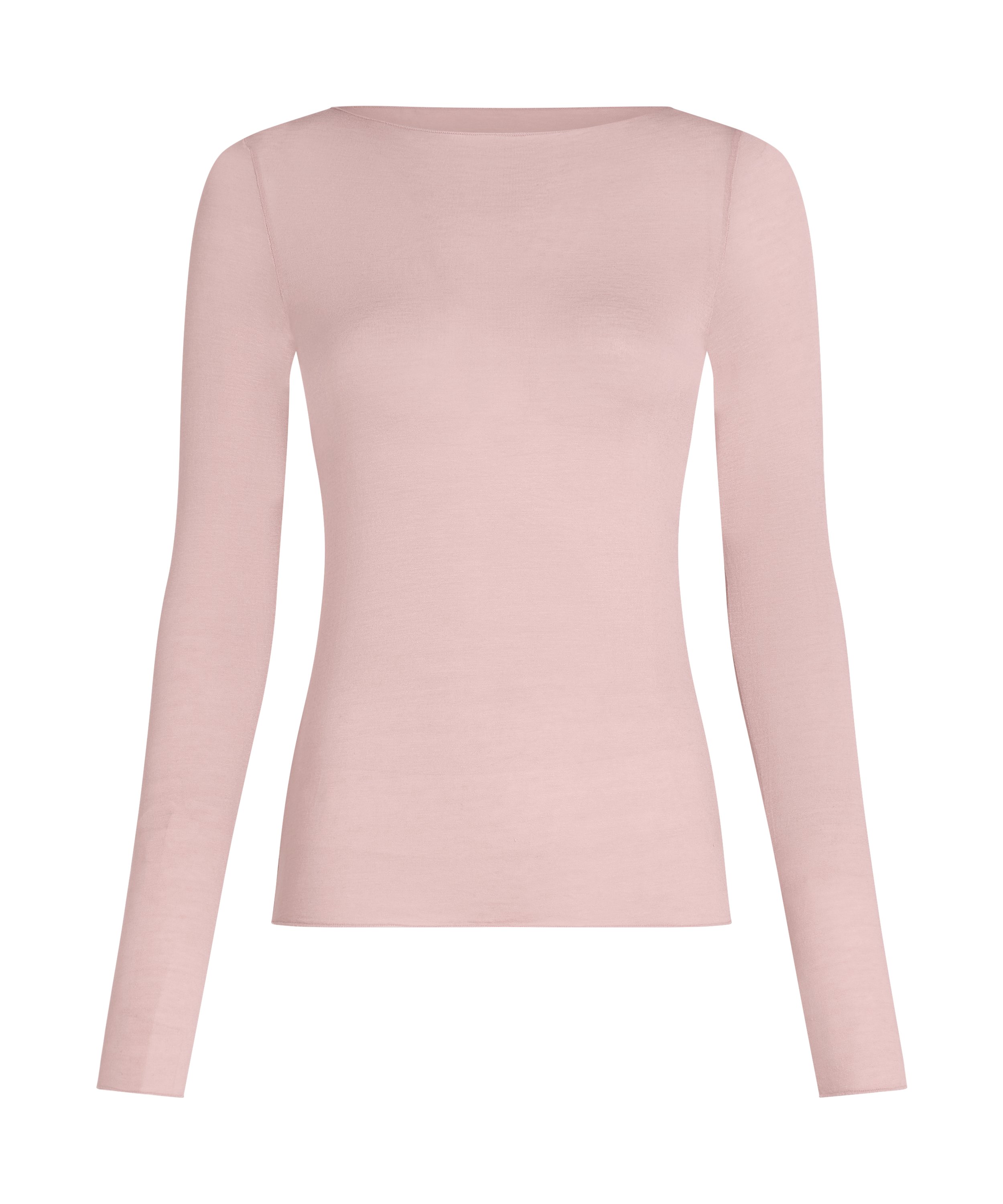 super soft bådhals bluse med cashmere, Lyserød, main