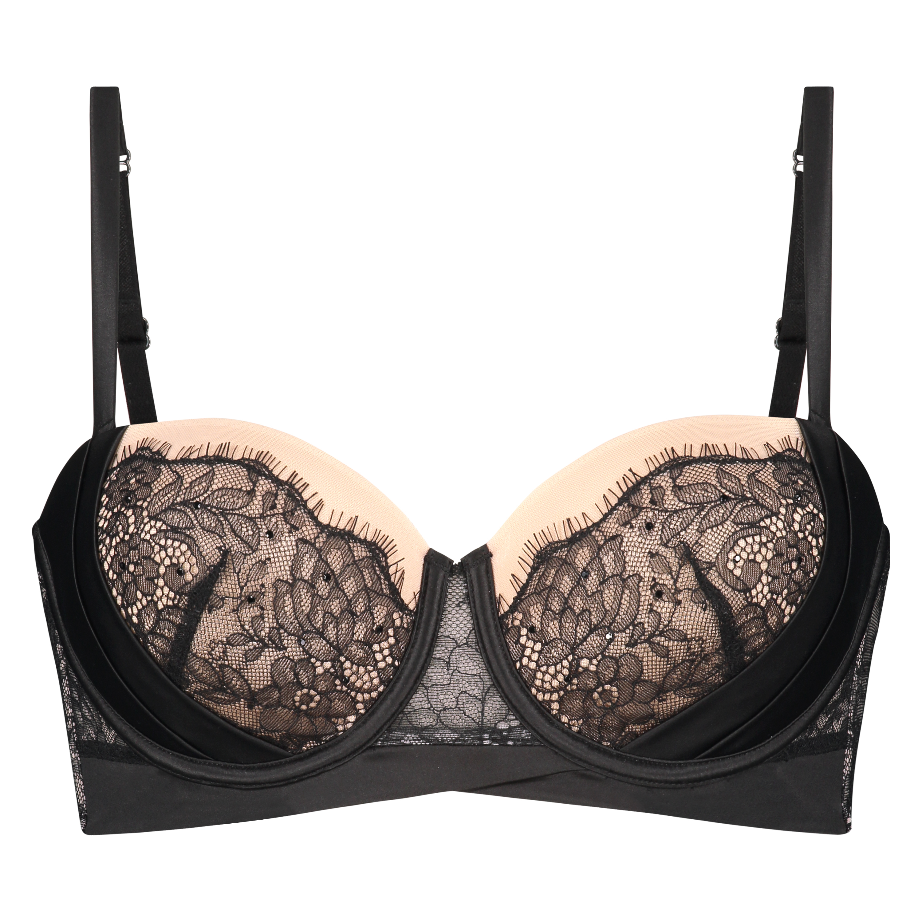 Formst&oslash;bt strapless b&oslash;jle-bh Elsa, Sort, main
