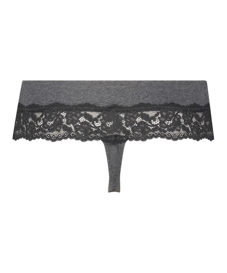 Boxerstreng bomuld, Grå