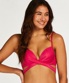 Push-Up bikini top med formstøbte skåle og bøjle Grenada, pink