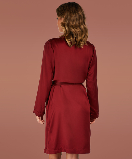Badekåbe Satin Fleece, Rød