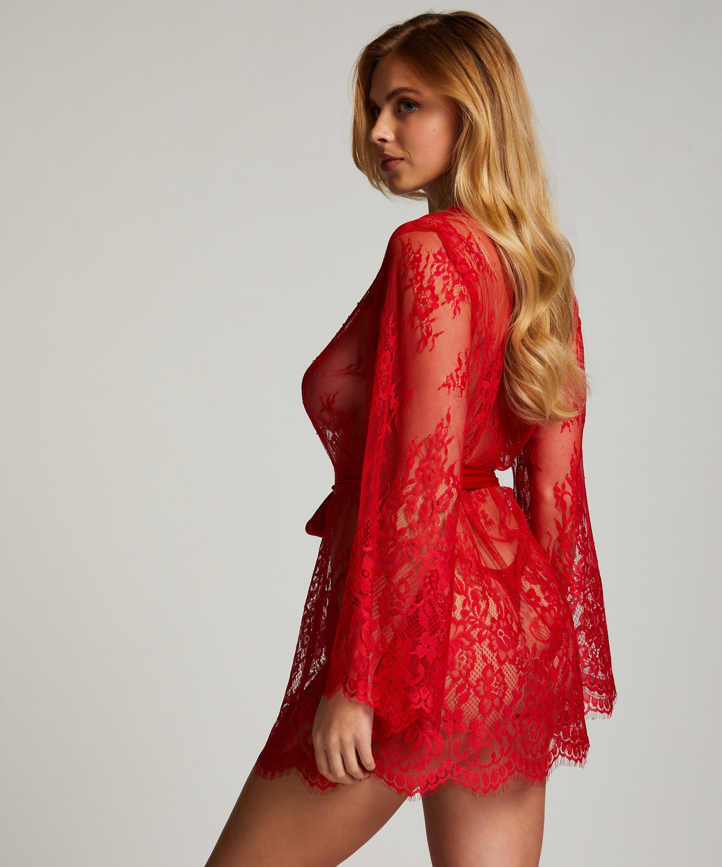 Kimono Lace Isabelle, Rød, main