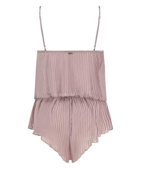 Cami-s&aelig;t Chiffon Plisseret, Lilla
