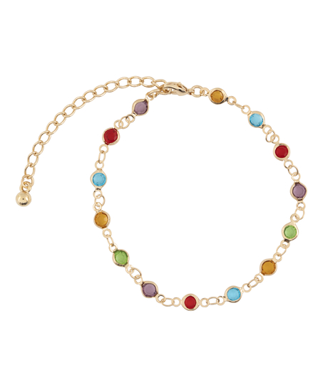 Armbånd med ædelsten, gul