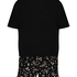 Ditzy Flower pyjamassæt med shorts, sort