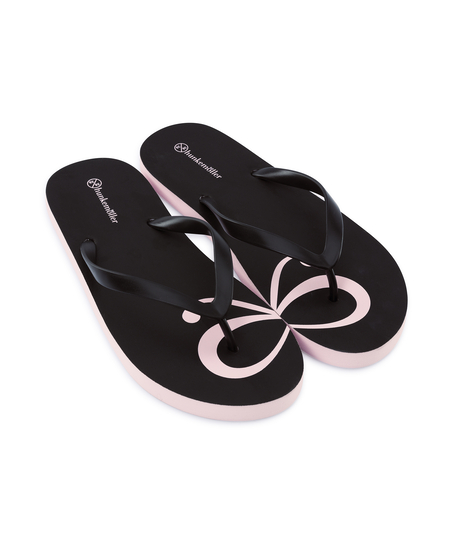 Bow Flip Flop klipklappere, sort