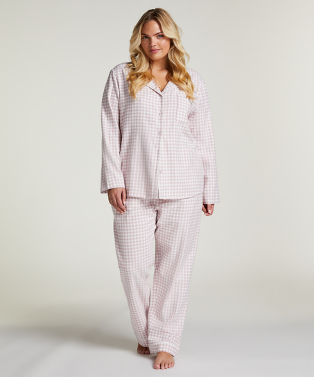 Pyjamastop Flonel Essentials, Lilla