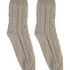 1 par strikkede sokker, Beige