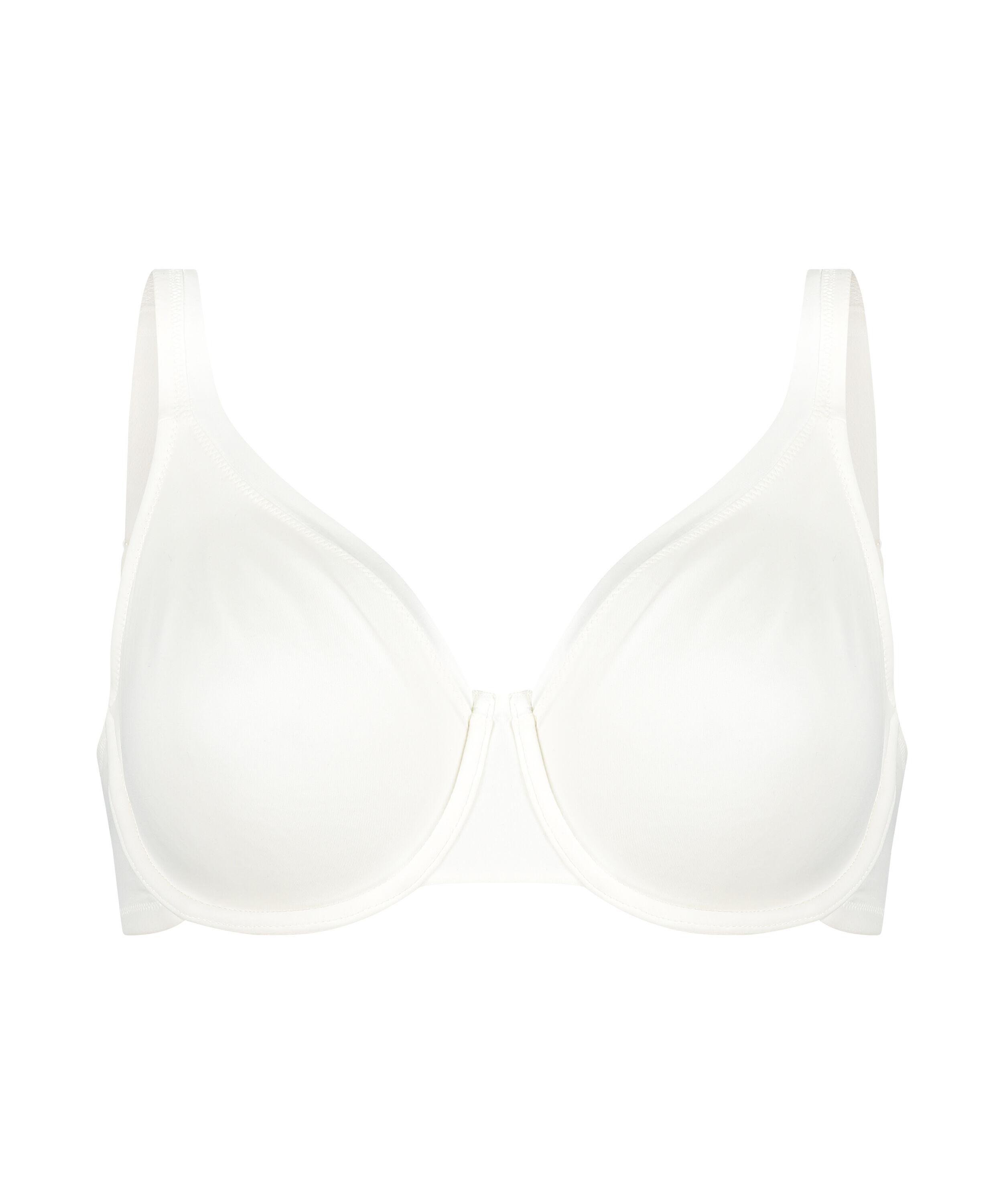 Satin Fleece ikke-formst&oslash;bt b&oslash;jle-bh, Hvid