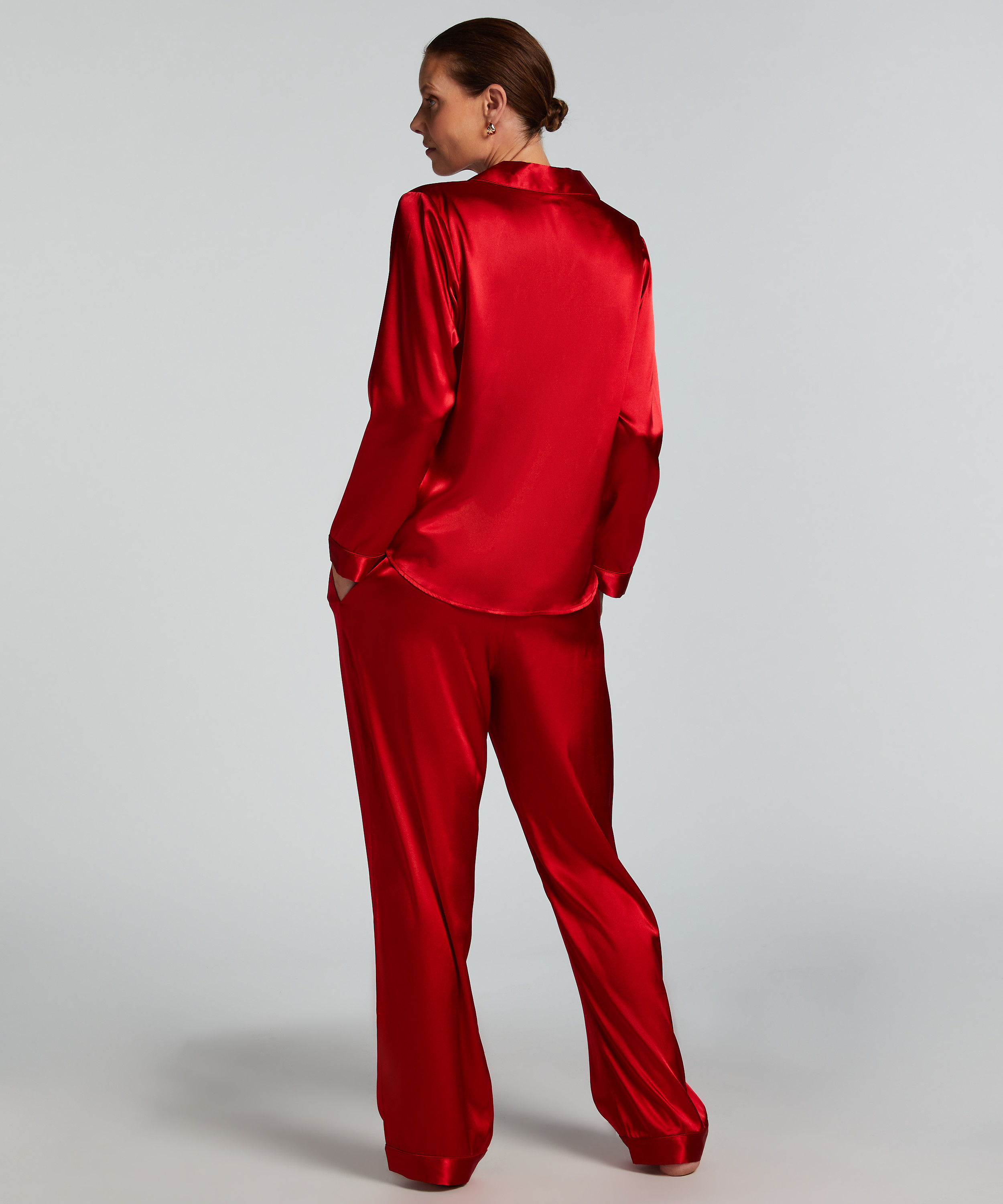 Satinbukser, Rød, main